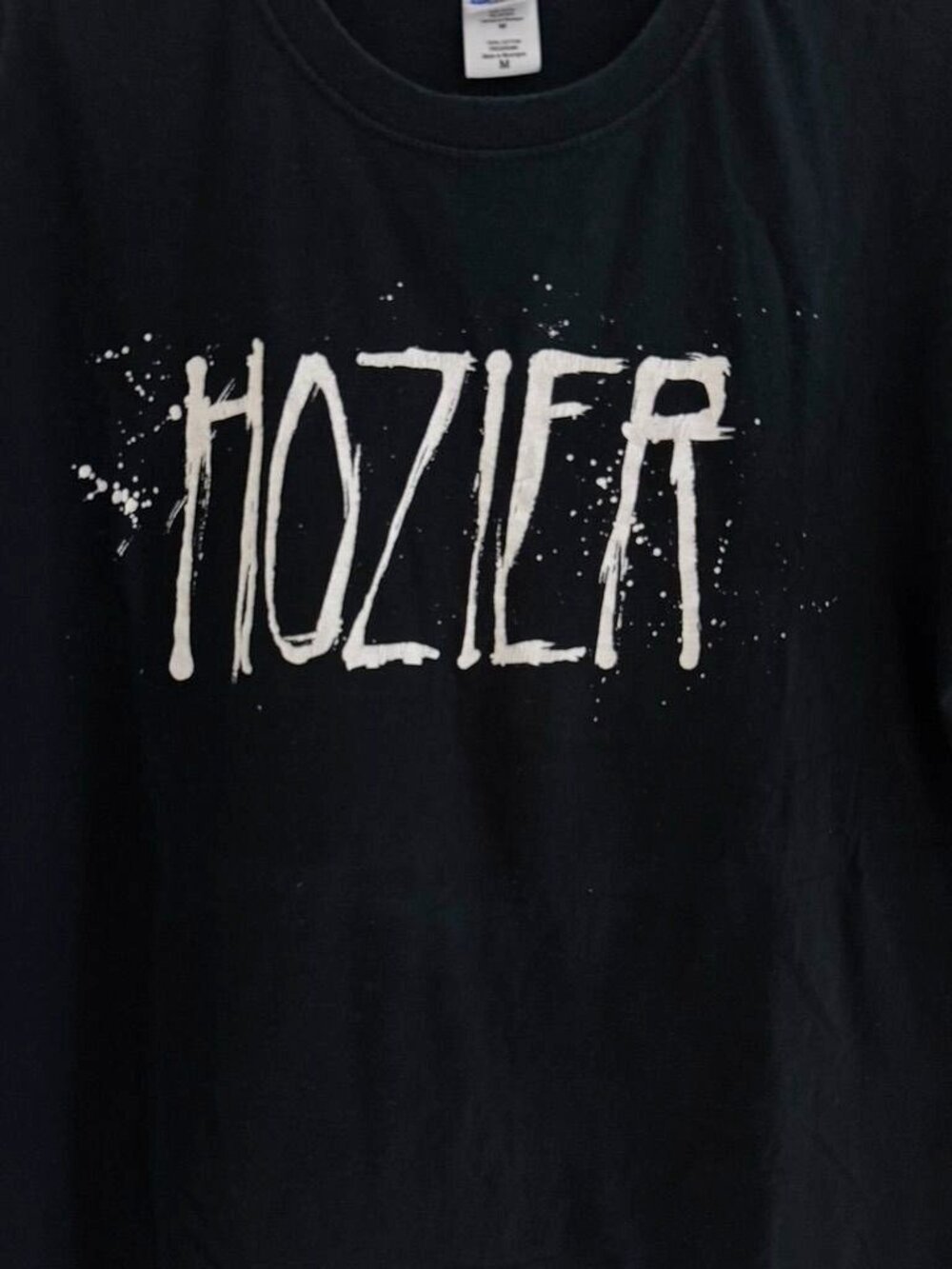 Hozier Gildan Soft Spun Black Concert T-Shirt Size Medium Cotton Pre-Shrunk B41 - Picture 2 of 8